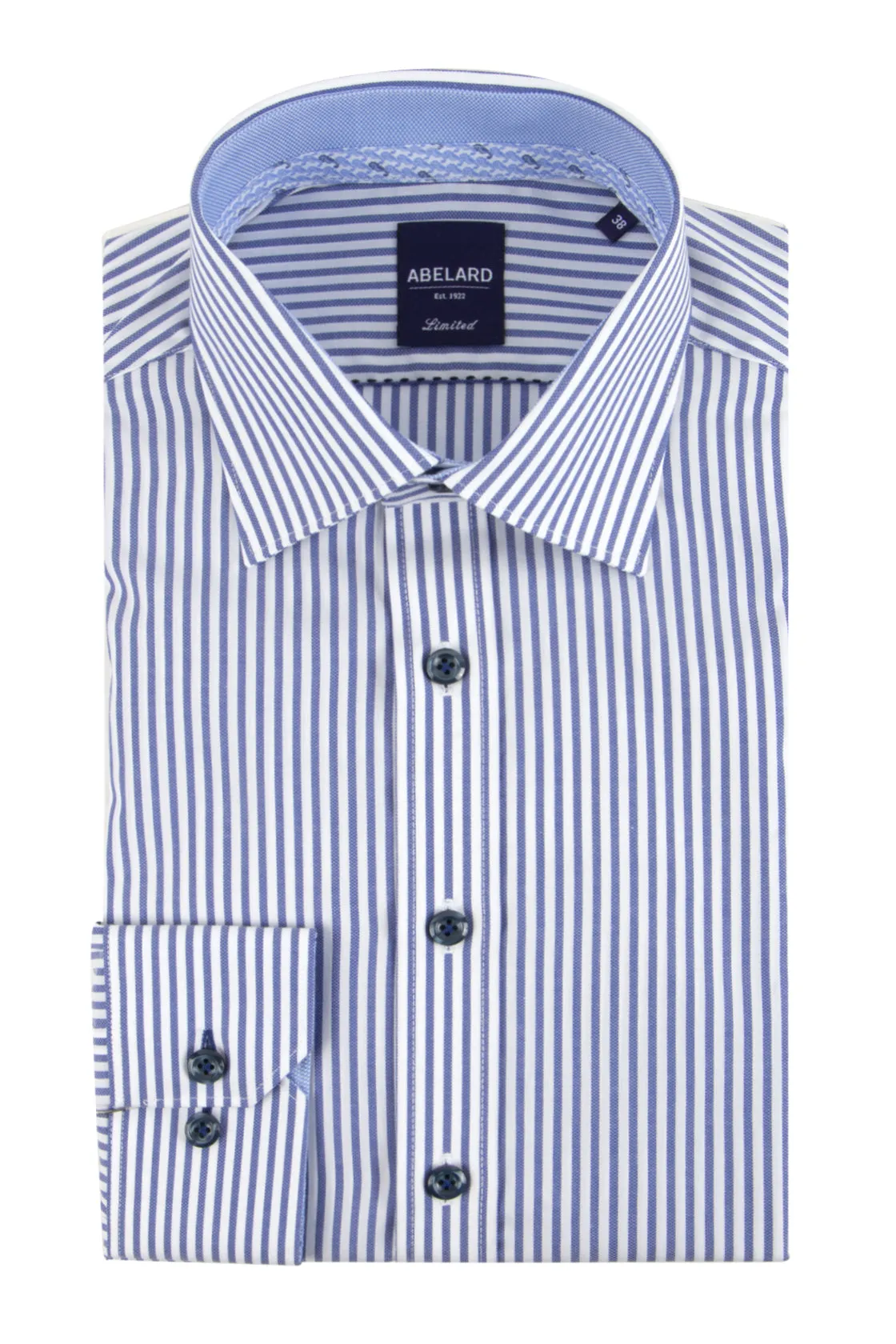 Abelard Ladder Stripe Business Shirt Navy