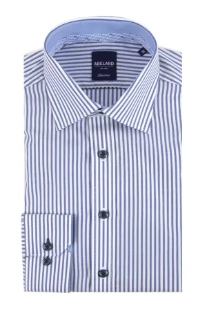Abelard Ladder Stripe Business Shirt Navy