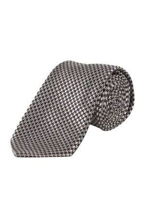 Abelard Zeus Italian Silk Tie Navy