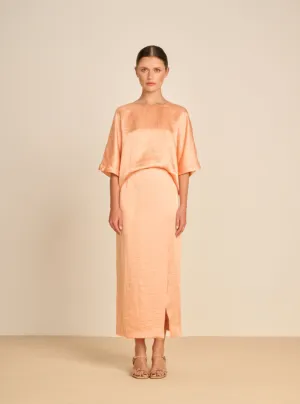 ACUNA BLOUSE APRICOT  - MARCH23