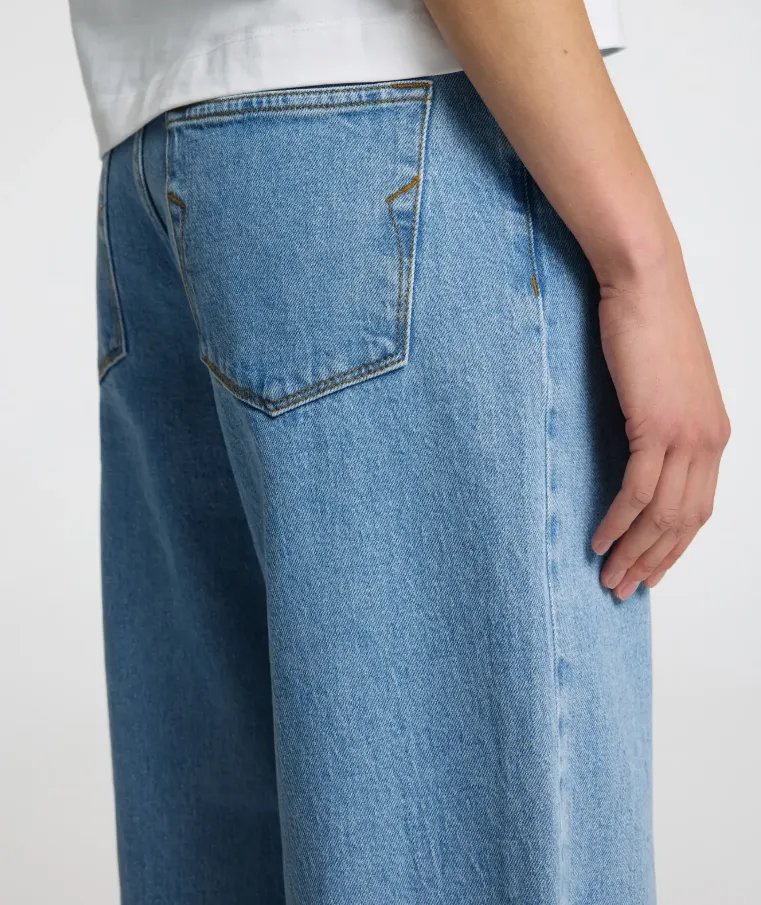 ALICE MW BARREL LIGHT BLUE JEANS - SELECTED FEMME