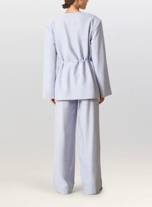 AMOU TROUSERS LIGHT BLUE