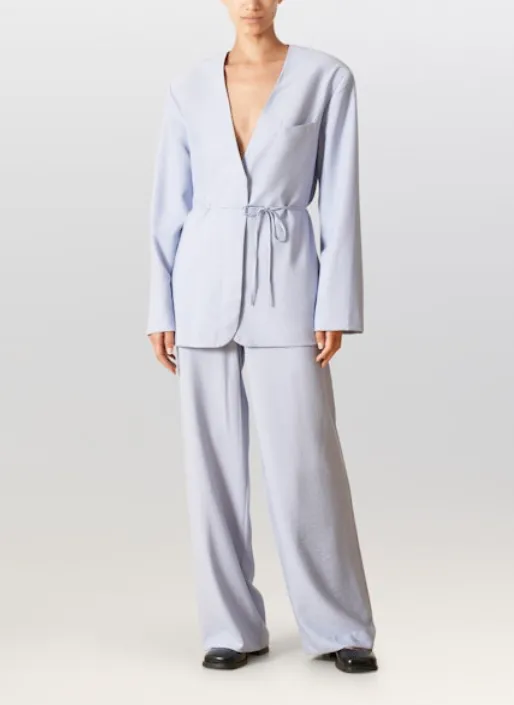AMOU TROUSERS LIGHT BLUE