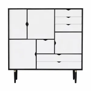 Andersen Furniture S3 Cabinet Black, White Front