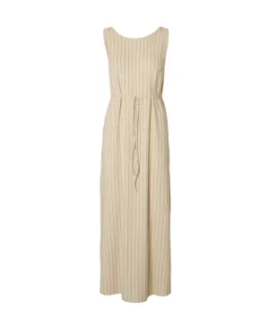 ANOLA LOW BACK ANKLEDRESS - PINSTRIPE - SELECTED