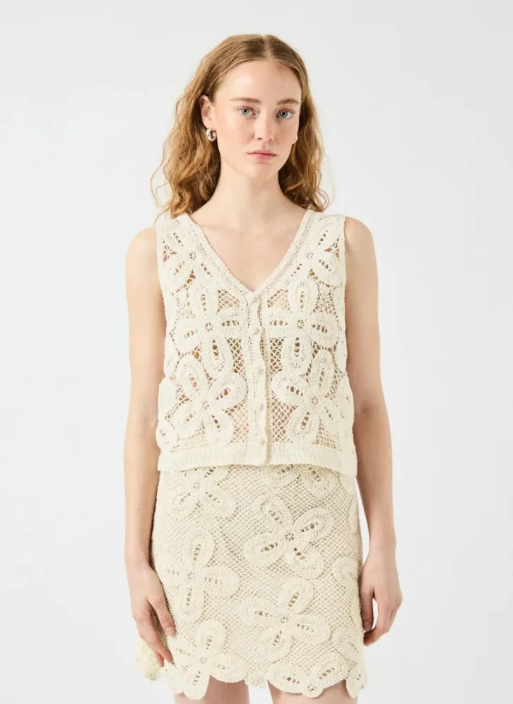 ANULA CROCHET TOP - YAS
