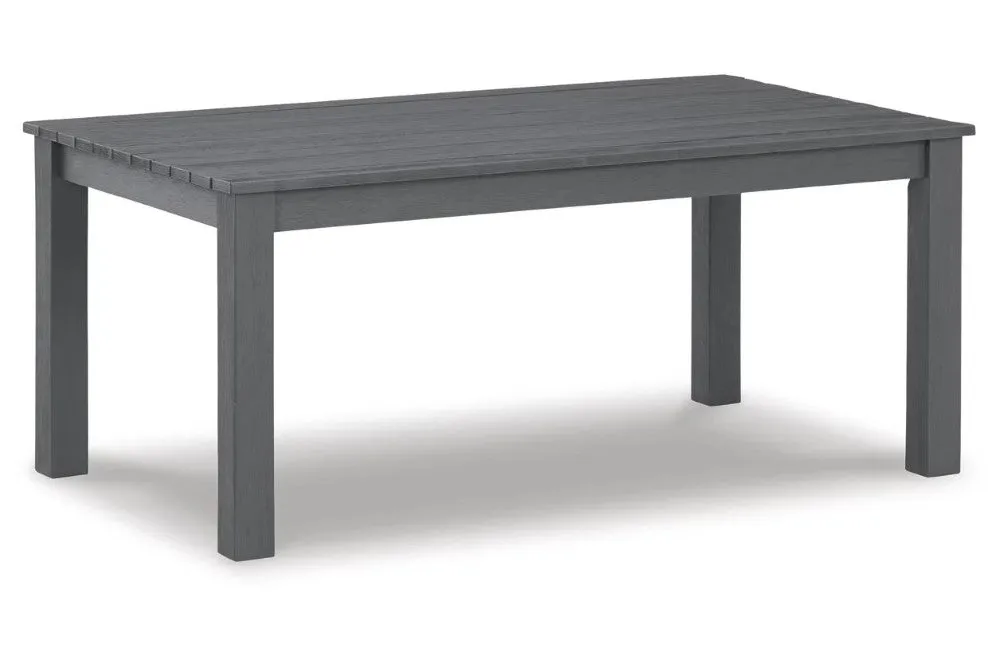 Ashley Furniture Fynnegan Nuvella Outdoor Loveseat with Coffee Table