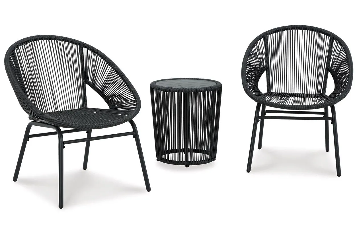 Ashley Furniture Mandarin Cape Outdoor Table and Chairs - Set of 3