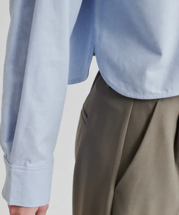BAULO CROPPED BLUE SHIRT - SECOND FEMALE