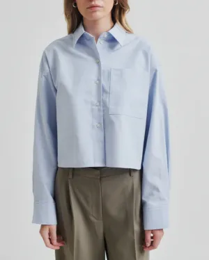 BAULO CROPPED BLUE SHIRT - SECOND FEMALE