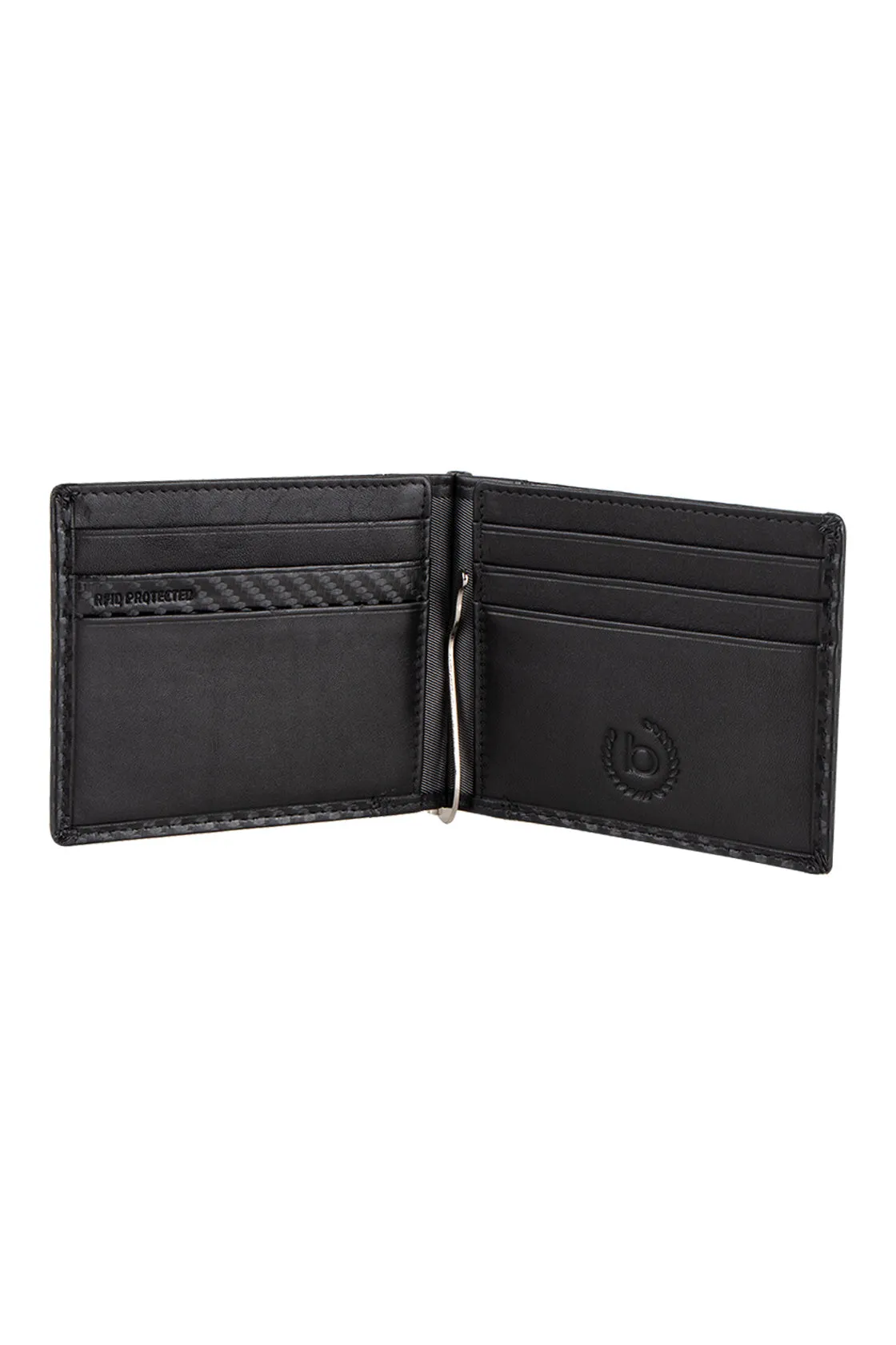 Bugatti Comet Money Clip Wallet Black