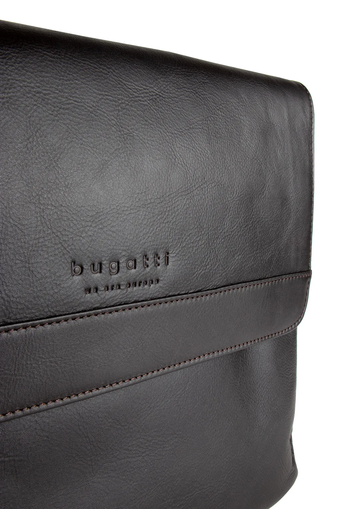 Bugatti Corso Messenger Bag Dark Brown