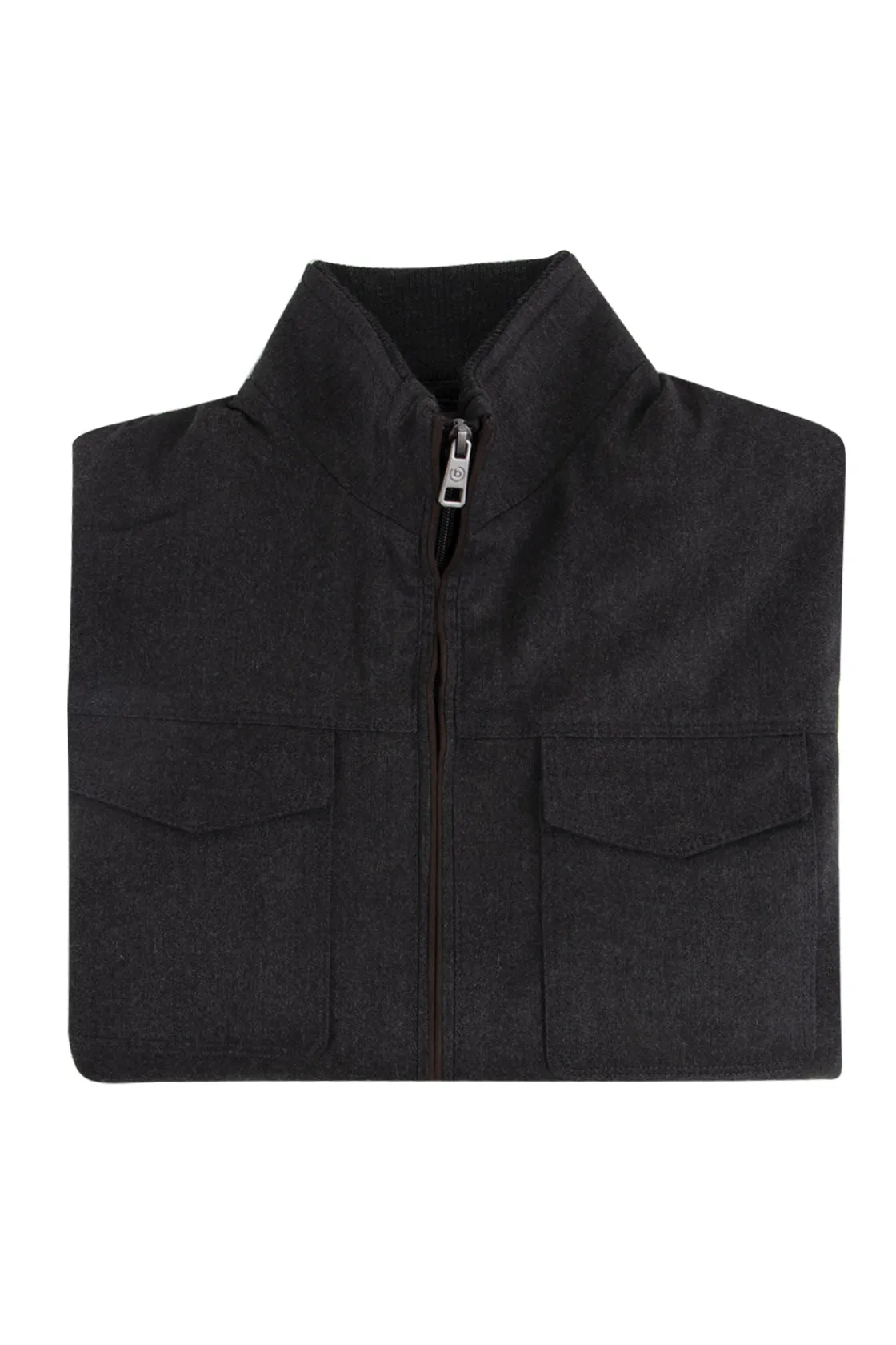Bugatti Knit Jacket Charcoal