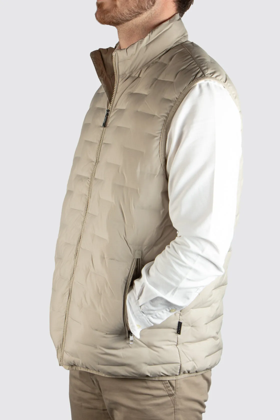 Bugatti Padded Vest Beige