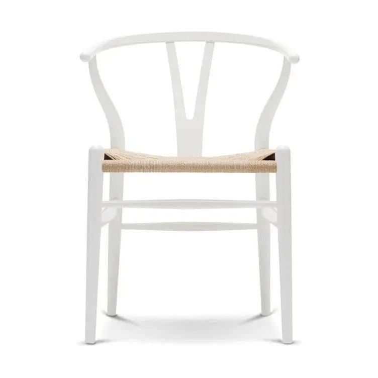 Carl Hansen Ch24 Y Chair Chair Natural Paper Cord, Natural White