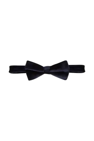 Carlo Visconti Velvet Bow Navy