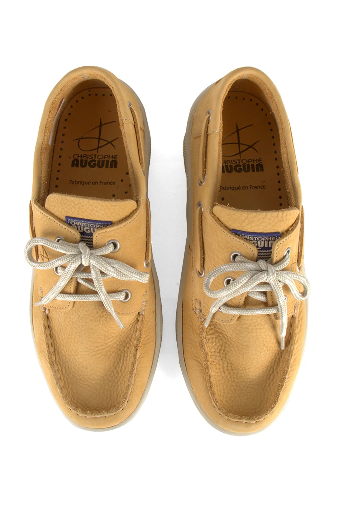 Christophe Auguin City Boat Shoe Yellow/Jaune