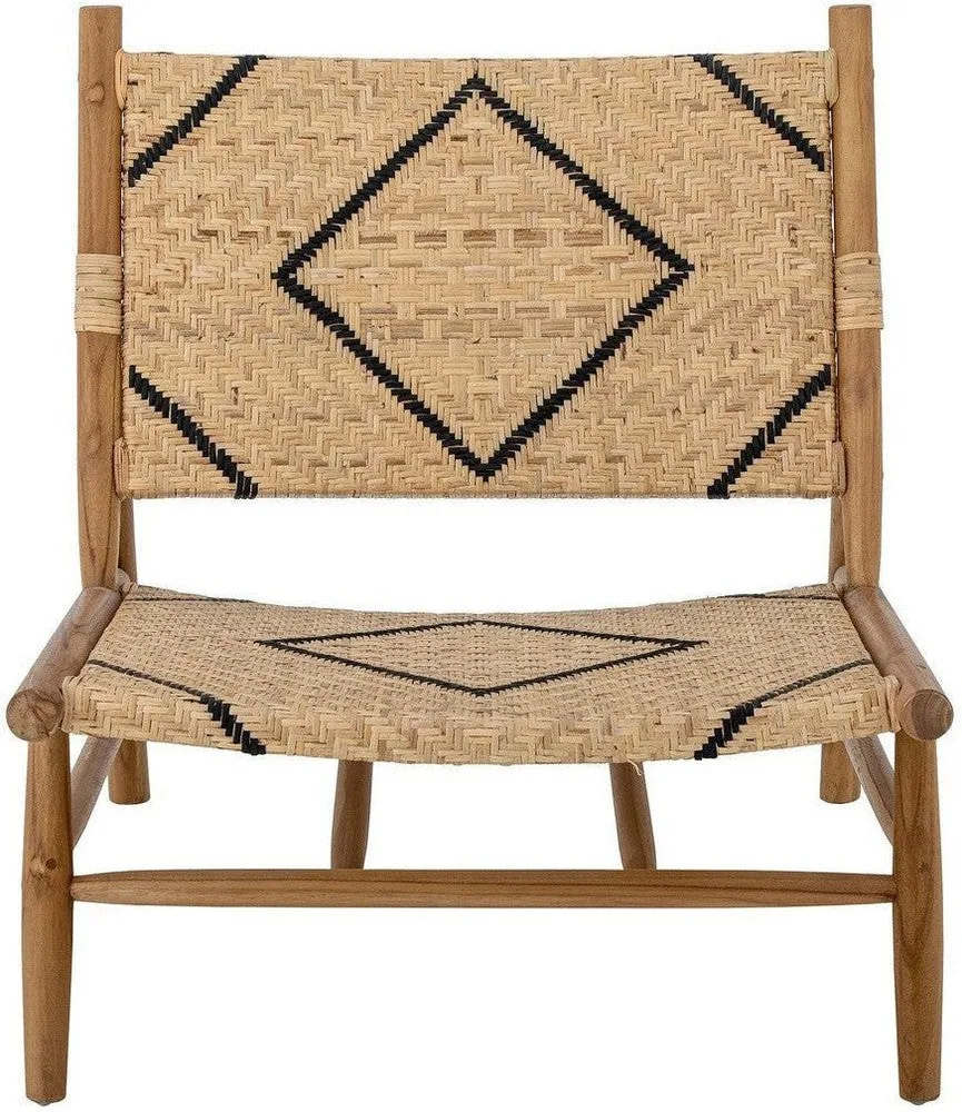 Creative Collection Lennox Lounge Chair, Nature, Teak