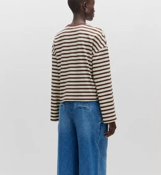 DELFIA LS - BROWN STRIPES