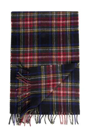 Dents Black Stewart Cashmere Scarf 2-2070