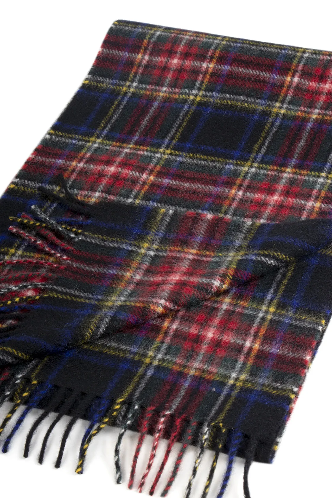 Dents Black Stewart Cashmere Scarf 2-2070