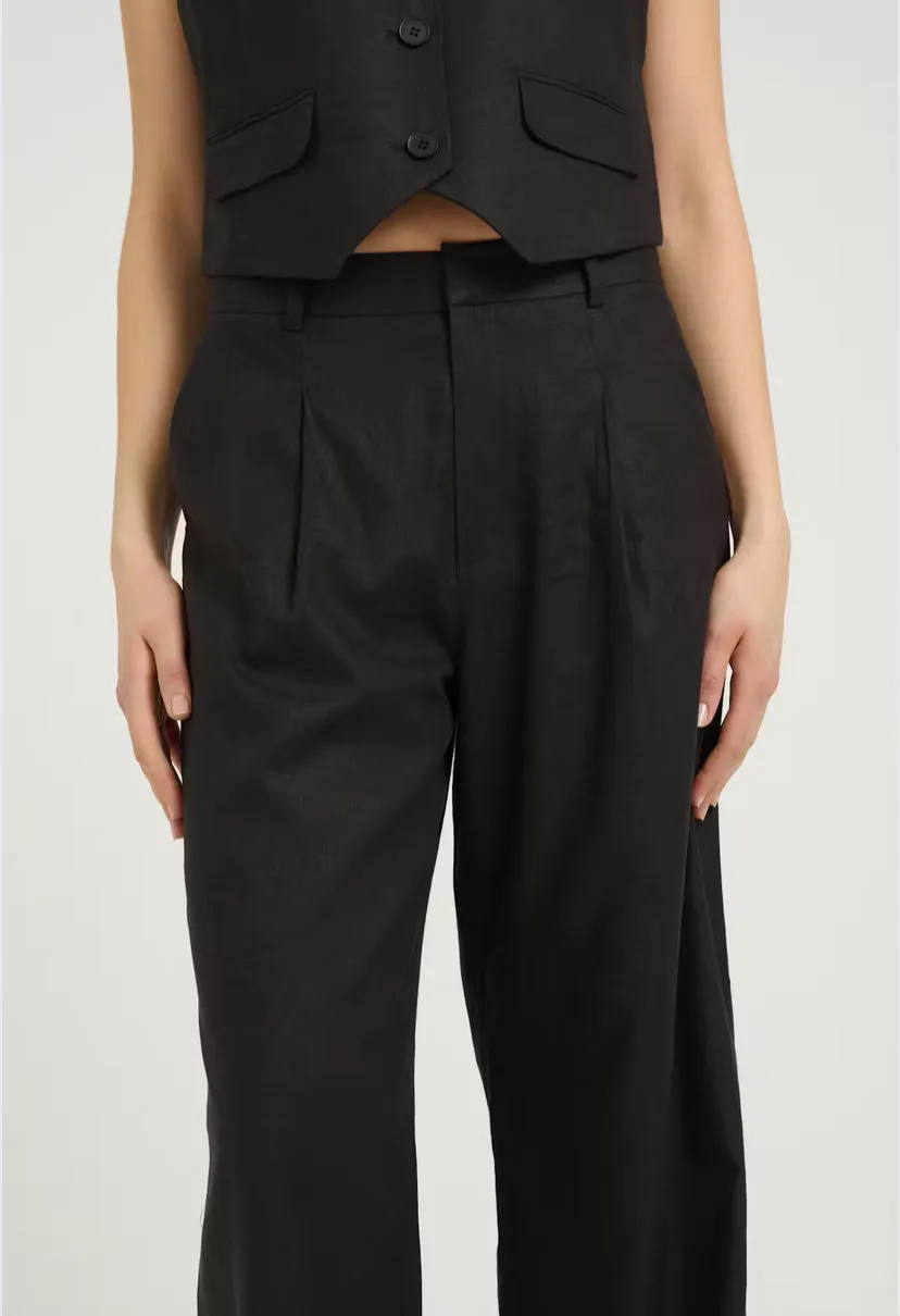 ELARAH LINNEN PANTS - GESTUZ