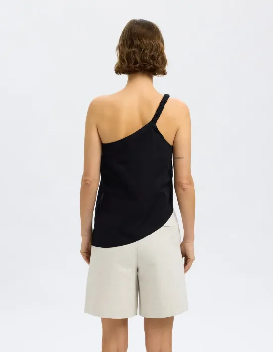 ESTHER BRAIDED ONE SHOULDER TOP