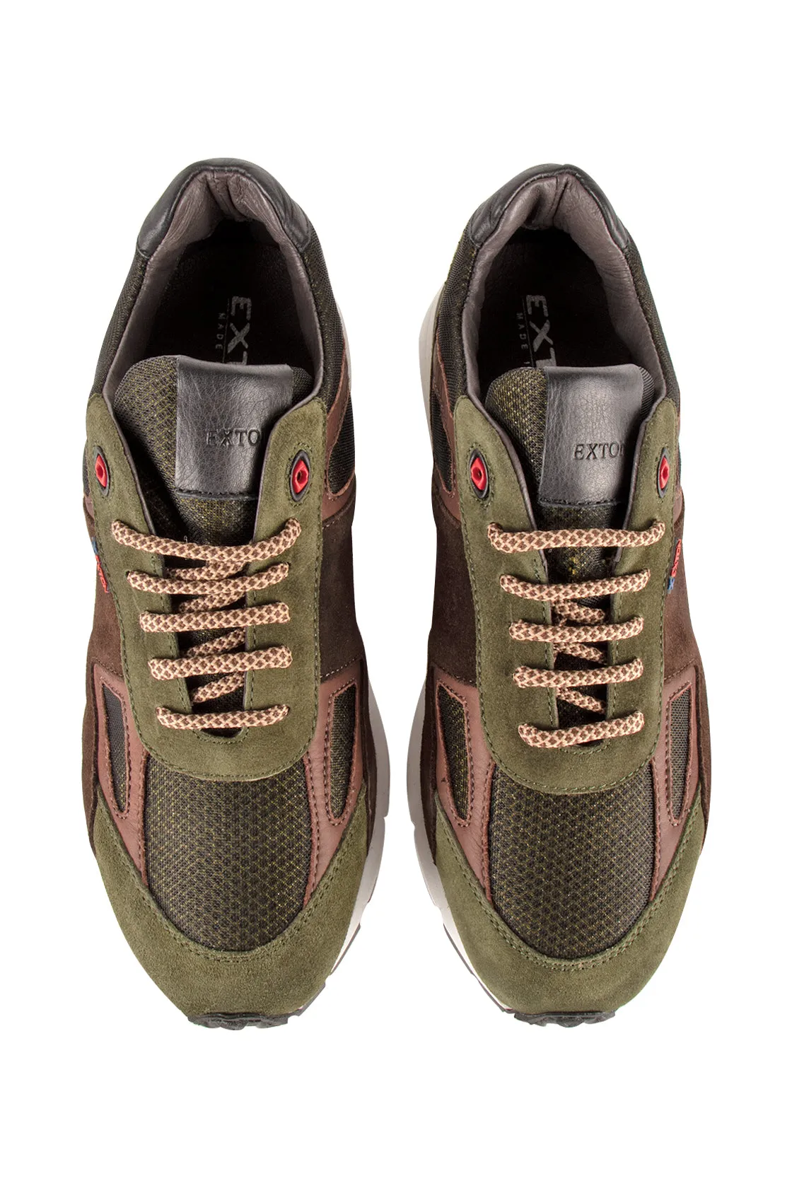 Exton Canvas Runner Green/Brown