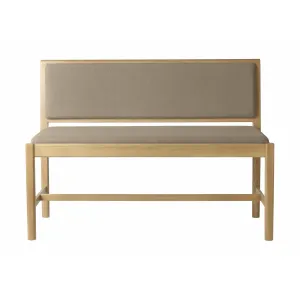Fdb Møbler J176 Sønderborg Bench, Beige Brown