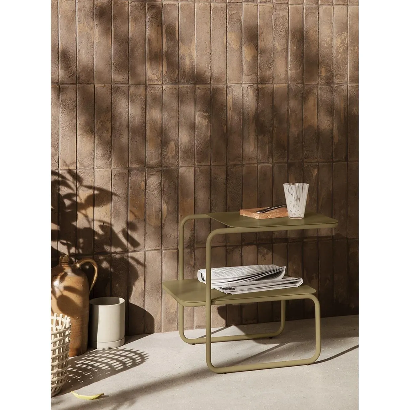 Ferm Living Level Side Table, Olive