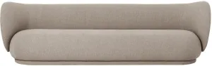 Ferm Living Rico Sofa Sand Bouclé, 4 Seater