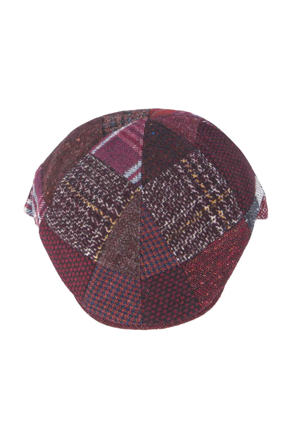 Flechet Wool Patchwork Casquette Rouge