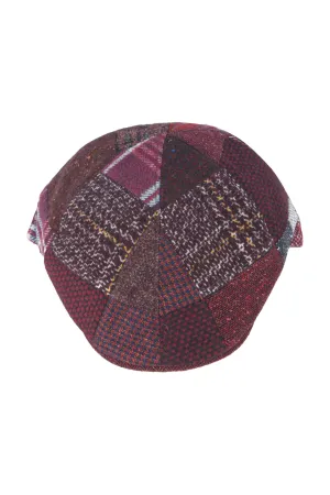 Flechet Wool Patchwork Casquette Rouge