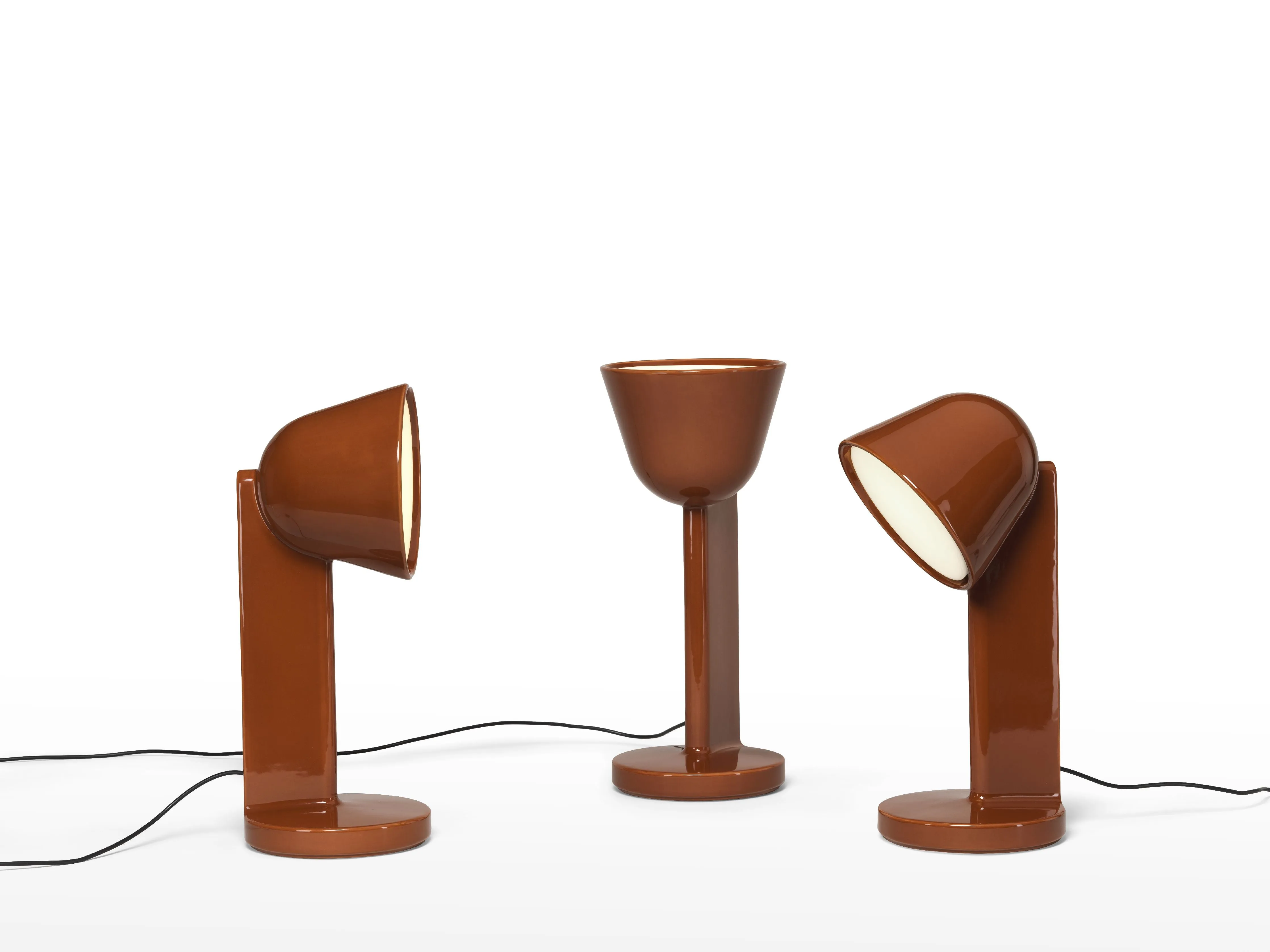 Flos Céramique Table Lamp Side, Rust Red