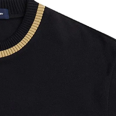 Fred Perry CN Pique SS Tee Black