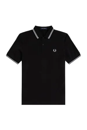 Fred Perry Twin Tipped Polo Shirt Black