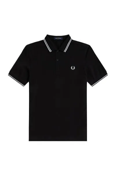 Fred Perry Twin Tipped Polo Shirt Black