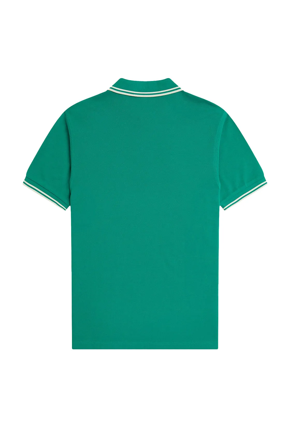 Fred Perry Twin Tipped Shirt Label Green/Ecru