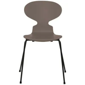 Fritz Hansen Ant™ Chair Lacquered Deep Clay Bowl, Black Base