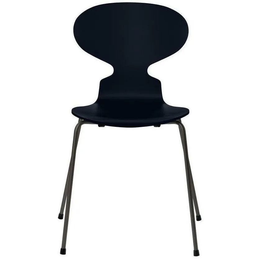 Fritz Hansen Ant™ Chair Lacquered Midnight Blue Shell, Warm Graphite Base