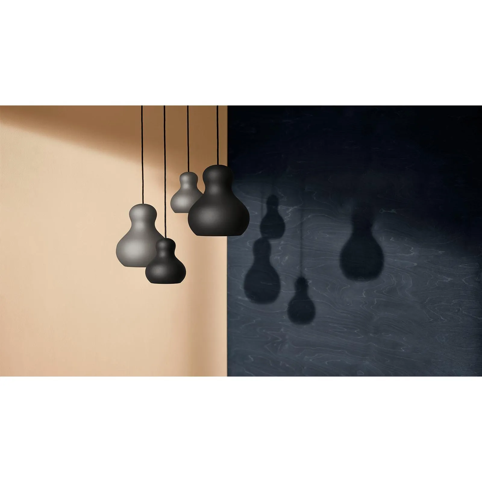 Fritz Hansen Calabash Suspension Lamp ø22 Cm, Grey Meteor