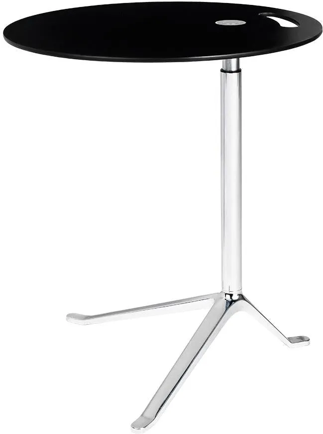Fritz Hansen Ks11 Little Friend™ Adjustable Table Chrome, Black Laminate
