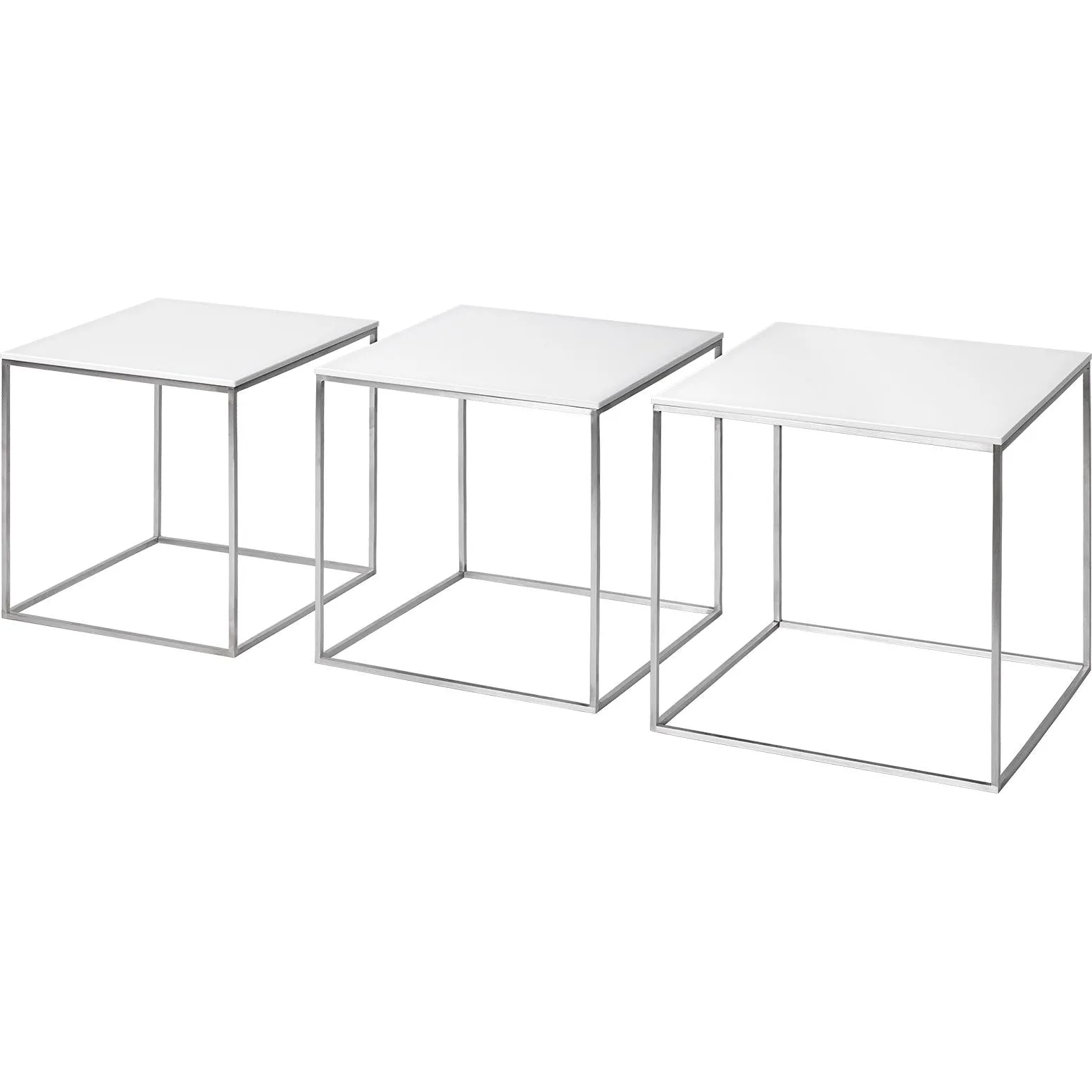 Fritz Hansen Pk71™ Set Tables 3 Parts, White