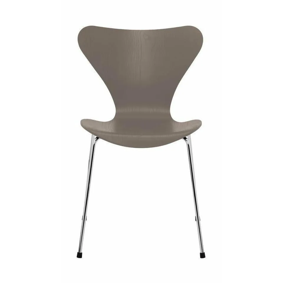 Fritz Hansen Series 7™ Chair Colored Ash Deep Clay Bowl, Chromed Steel Base