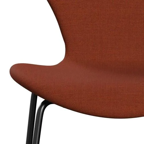Fritz Hansen Series 7™ Chair Full Upholstery, Black/Canvas Brown Pink