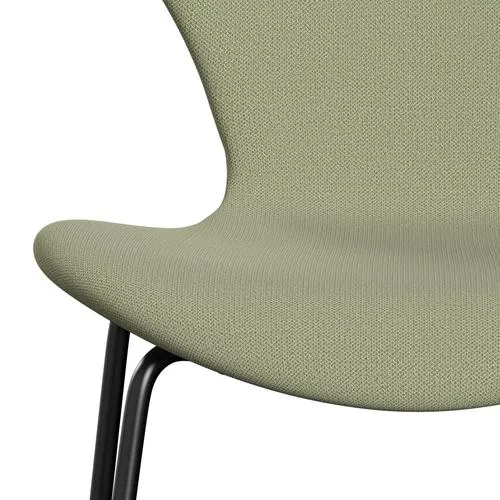 Fritz Hansen Series 7™ Chair Full Upholstery, Black/Capture Soft Green