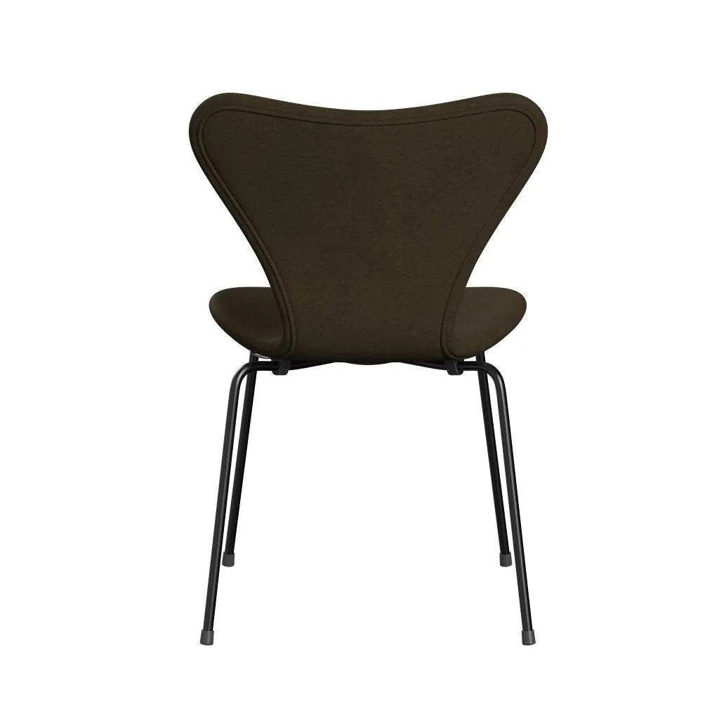 Fritz Hansen Series 7™ Chair Full Upholstery, Black/Divina Brown (Div984)