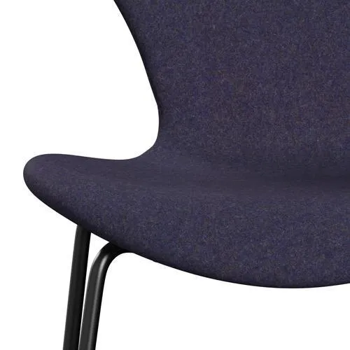 Fritz Hansen Series 7™ Chair Full Upholstery, Black/Divina Md Dusty Blue