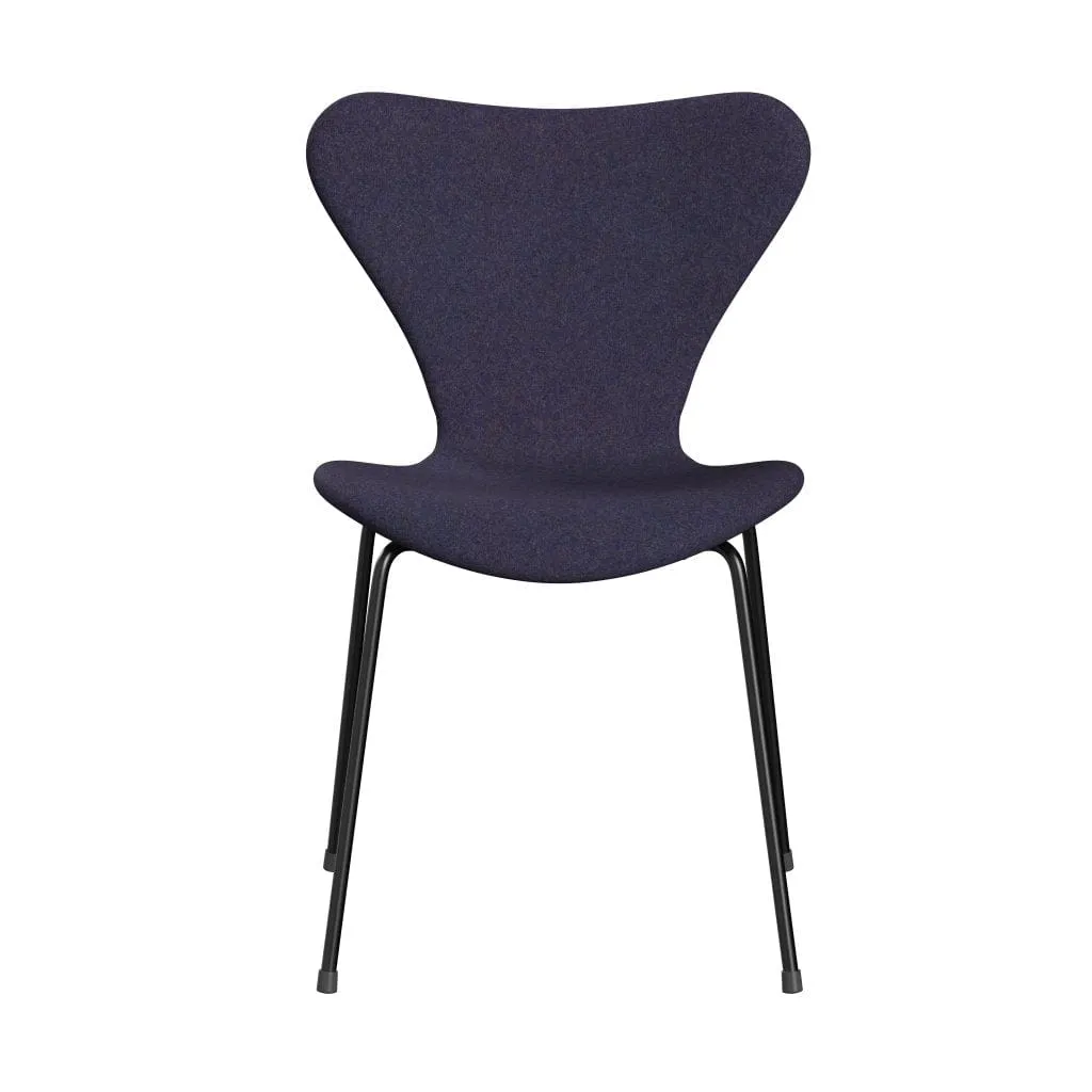 Fritz Hansen Series 7™ Chair Full Upholstery, Black/Divina Md Dusty Blue