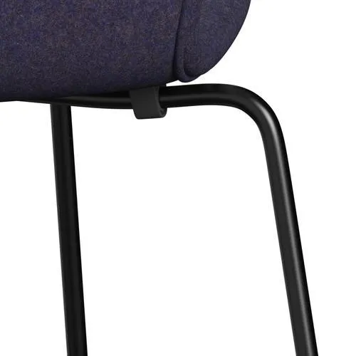 Fritz Hansen Series 7™ Chair Full Upholstery, Black/Divina Md Dusty Blue